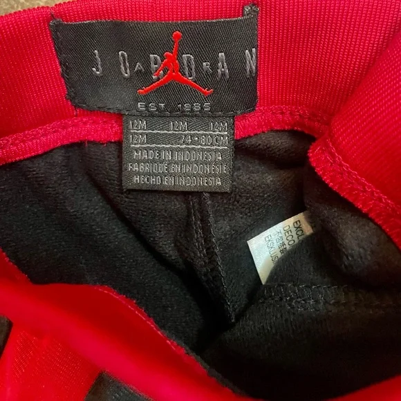 NWT Nike / Air Jordan track suits -size 12mos black/red & grey/blue $30 or 2/$50